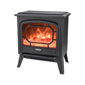 EXTOL LIGHT 43420 elektrický přímotop KRB s LED plápolajícím ohněm, 1800W