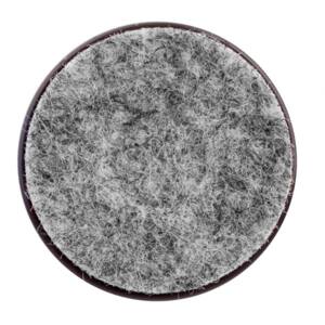 Kluzák filcový s hřebem Ø 24mm, hnědý, 8 ks