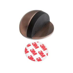 Zarážka dveřní, Ø 44 x 25 mm, samolepící, antik měď