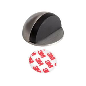 Zarážka dveřní, Ø 44 x 25 mm, samolepící, nerez