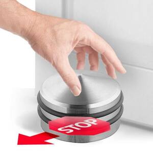 Zarážka dveřní, Ø 63 x 41 mm, 0,7 kg, nerez