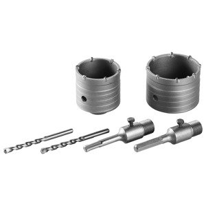 Parkside® Sada vrtáků pro vrtací kladiva Pbhz 2 B2 / Sada sekáčů pro vrtací kladiva / Sada vrtacích korunek (sada vrtacích korunek, 6dílná)