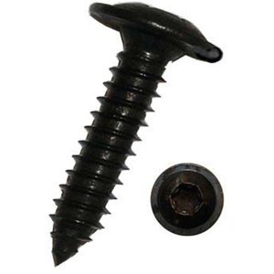 Dresselhaus Samořezné šrouby do plechu TORX, různé rozměry, nerezové A2, černé, sady 100 ks Velikost: 3.5x19 mm