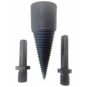 MAGG Štípací trn - kužel na dřevo 32x95 mm s adaptéry na vrtačku SDS+ a 1/2"